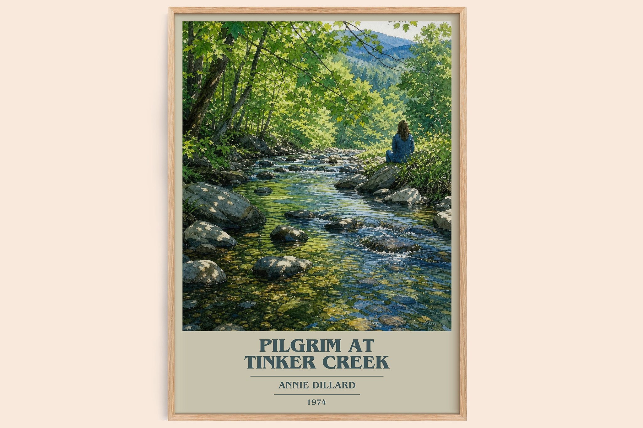 Pilgrim at Tinker Creek Book Cover Poster by Annie Dillard