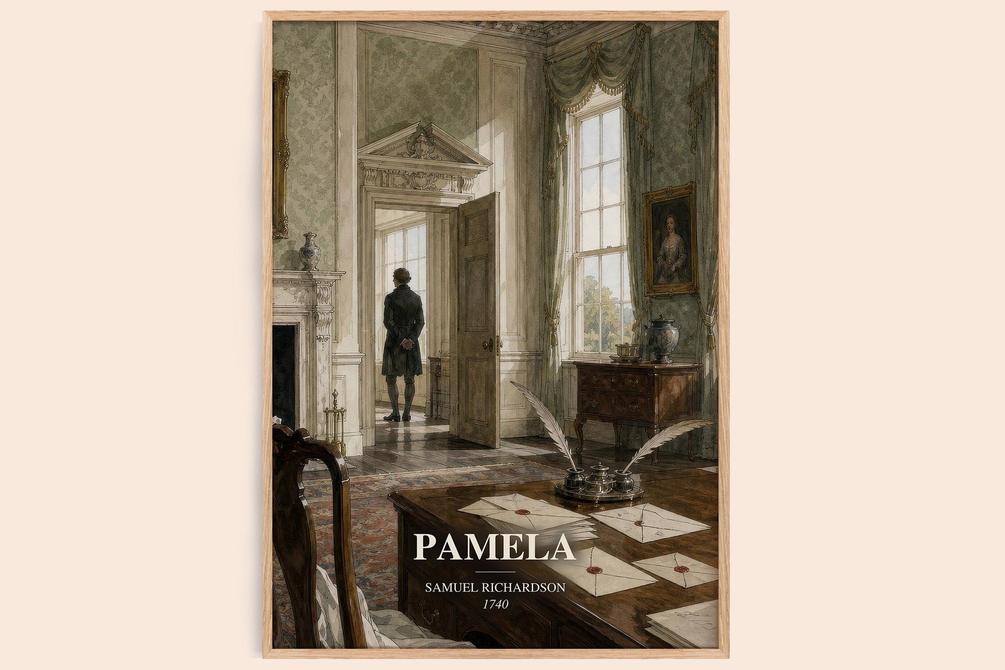 Pamela Book Watercolour Illustration by Samuel Richardson
