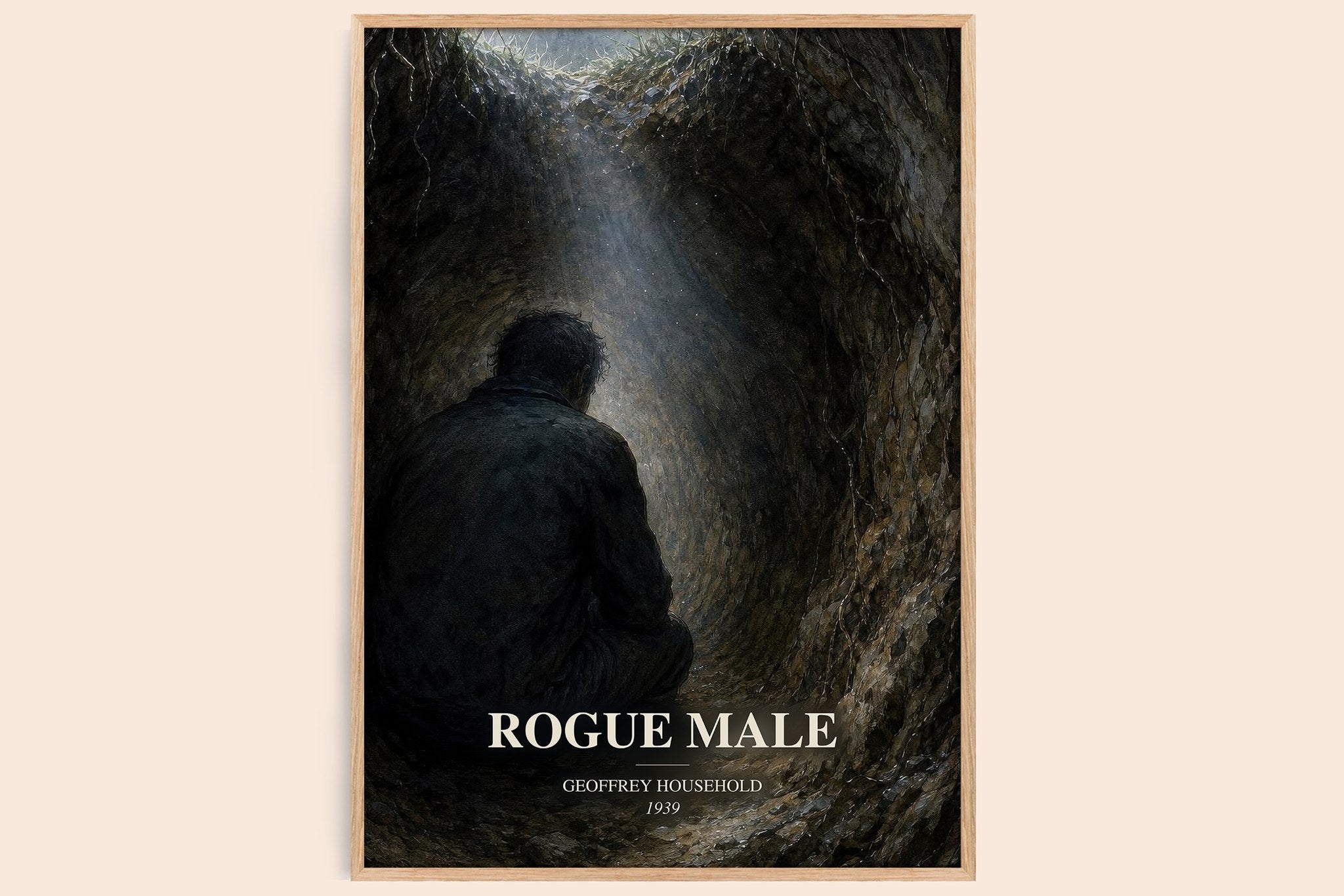 Rogue Male Book Watercolour Illustration by Geoffrey Household