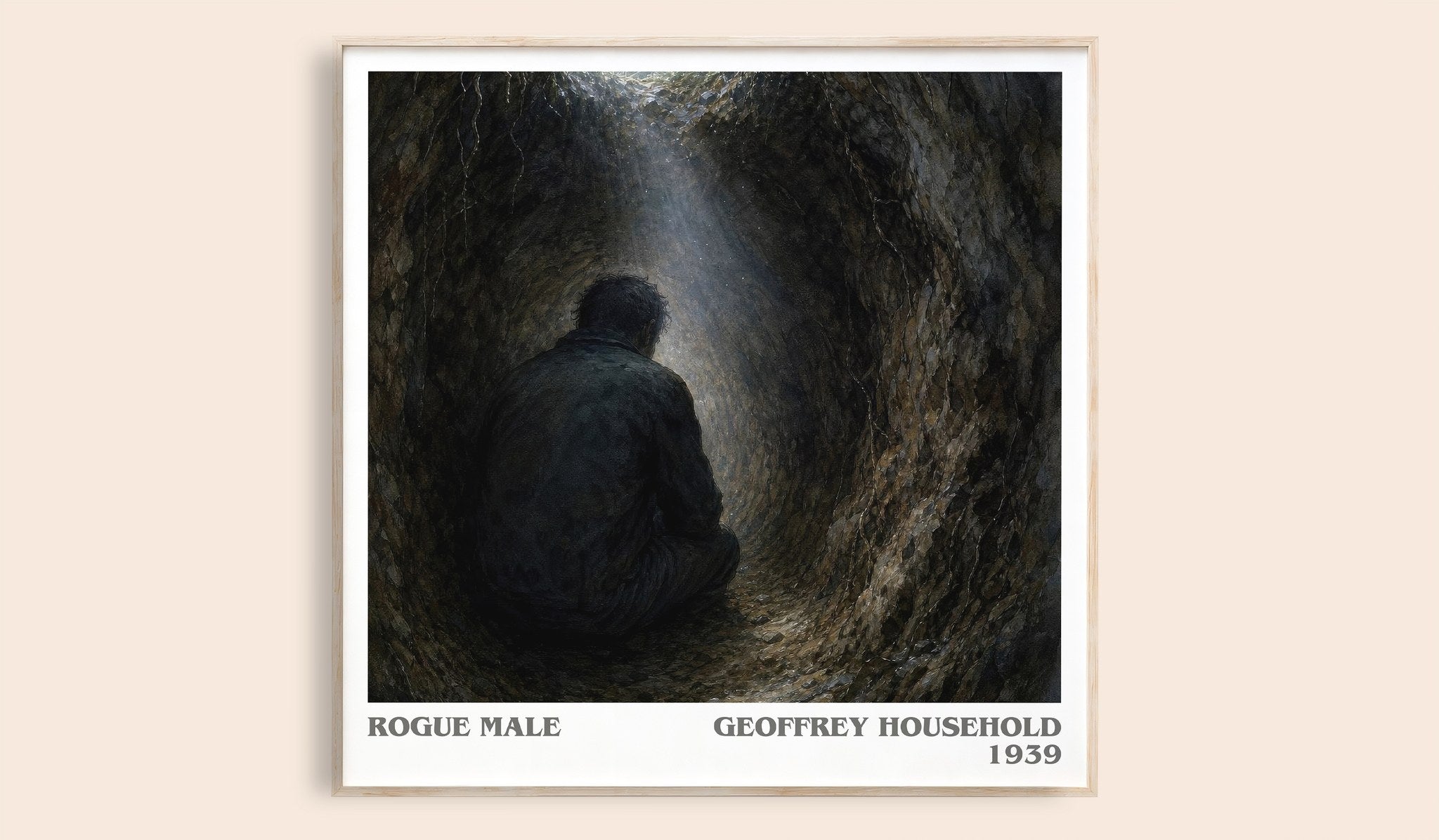 Rogue Male Literary Art Print by Geoffrey Household