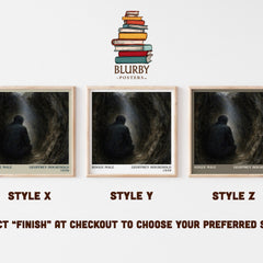 Rogue Male literary print in frame leaning in hallway – thriller wall art