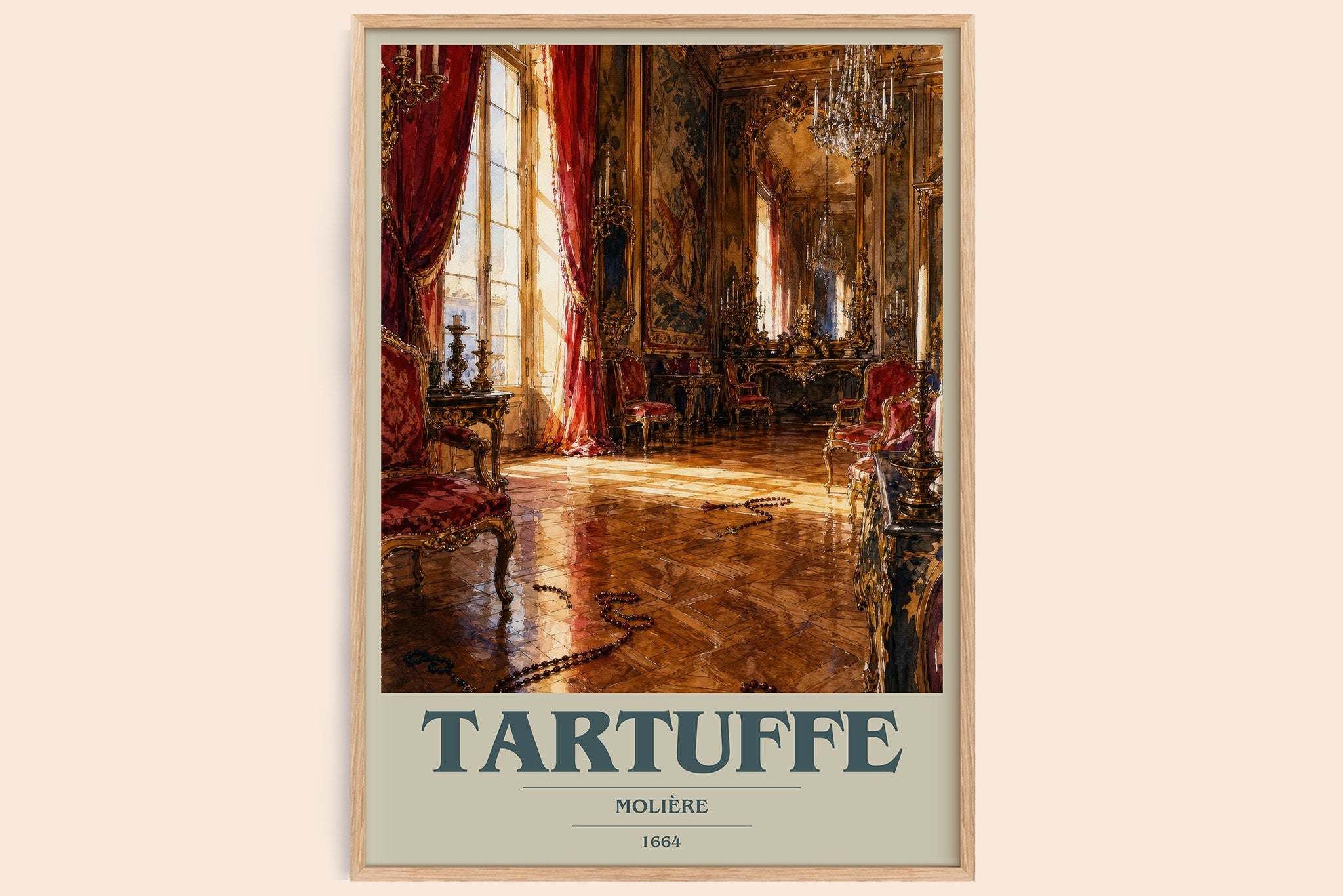 Tartuffe Book Cover Poster by Molière