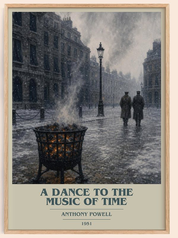 A Dance to the Music of Time book cover book poster by Anthony Powell – framed literary art print