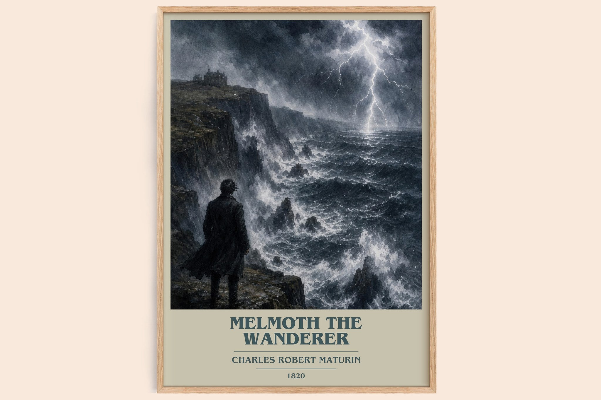 Melmoth the Wanderer Book Cover Poster by Charles Robert Maturin