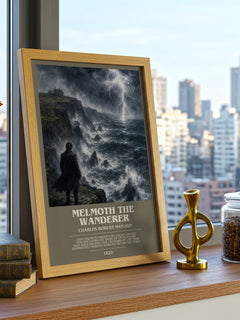 Melmoth the Wanderer bookish poster colour and style options – Charles Robert Maturin book art