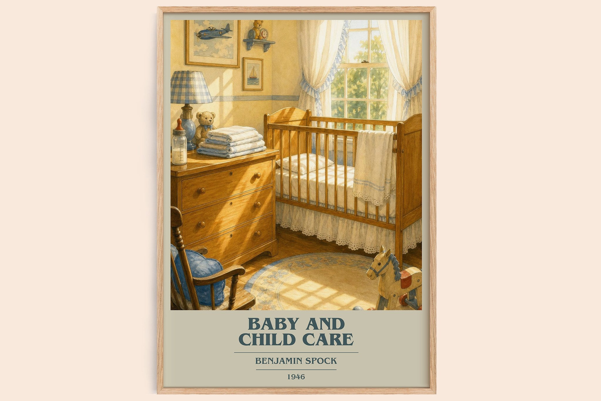 Baby And Child Care Book Cover Poster by Benjamin Spock