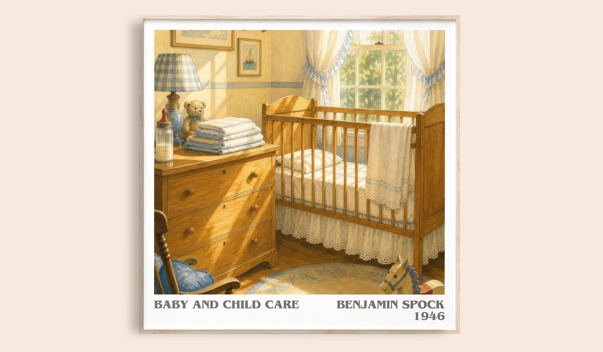 Baby And Child Care Literary Art Print by Benjamin Spock