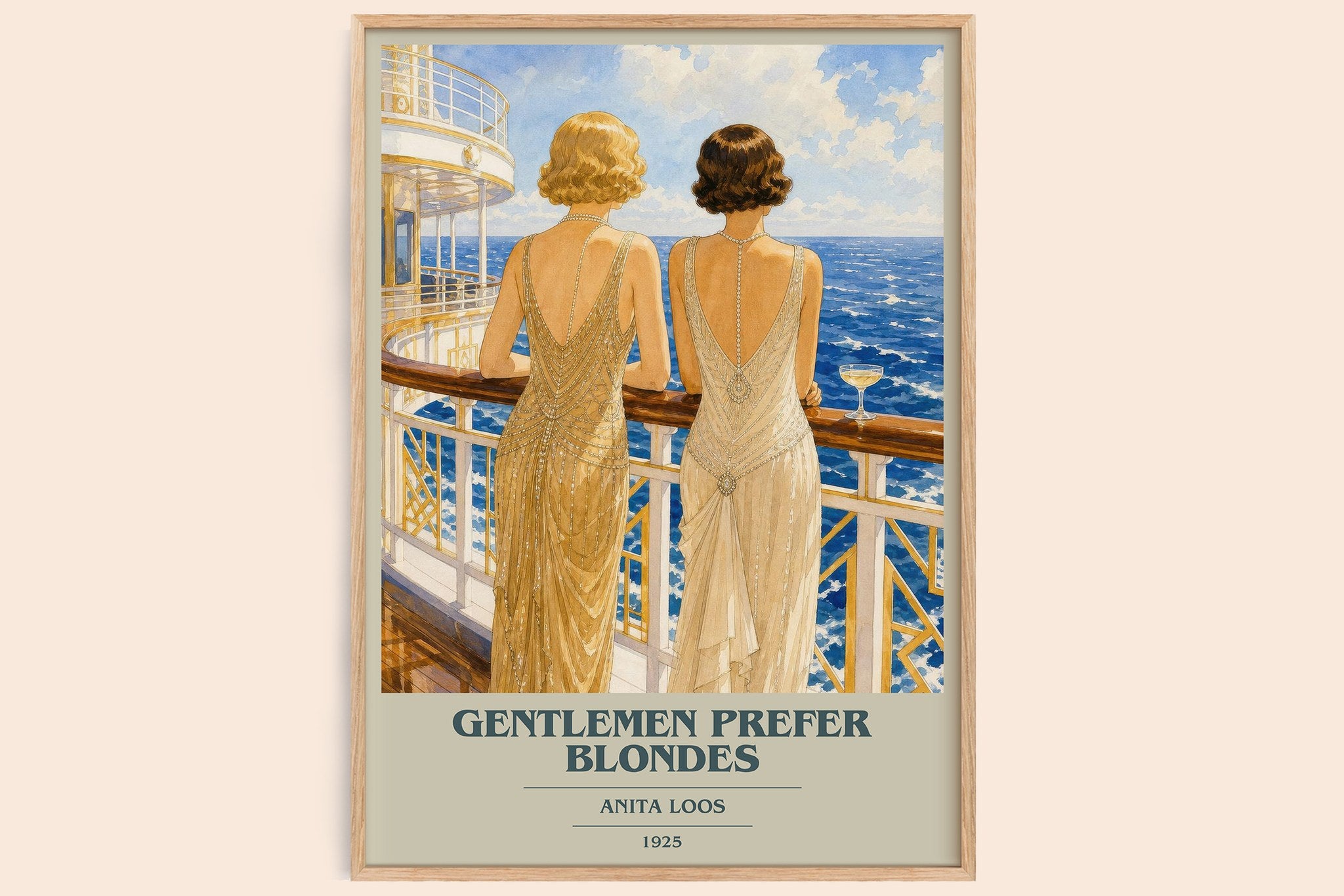 Gentlemen Prefer Blondes Book Cover Poster by Anita Loos