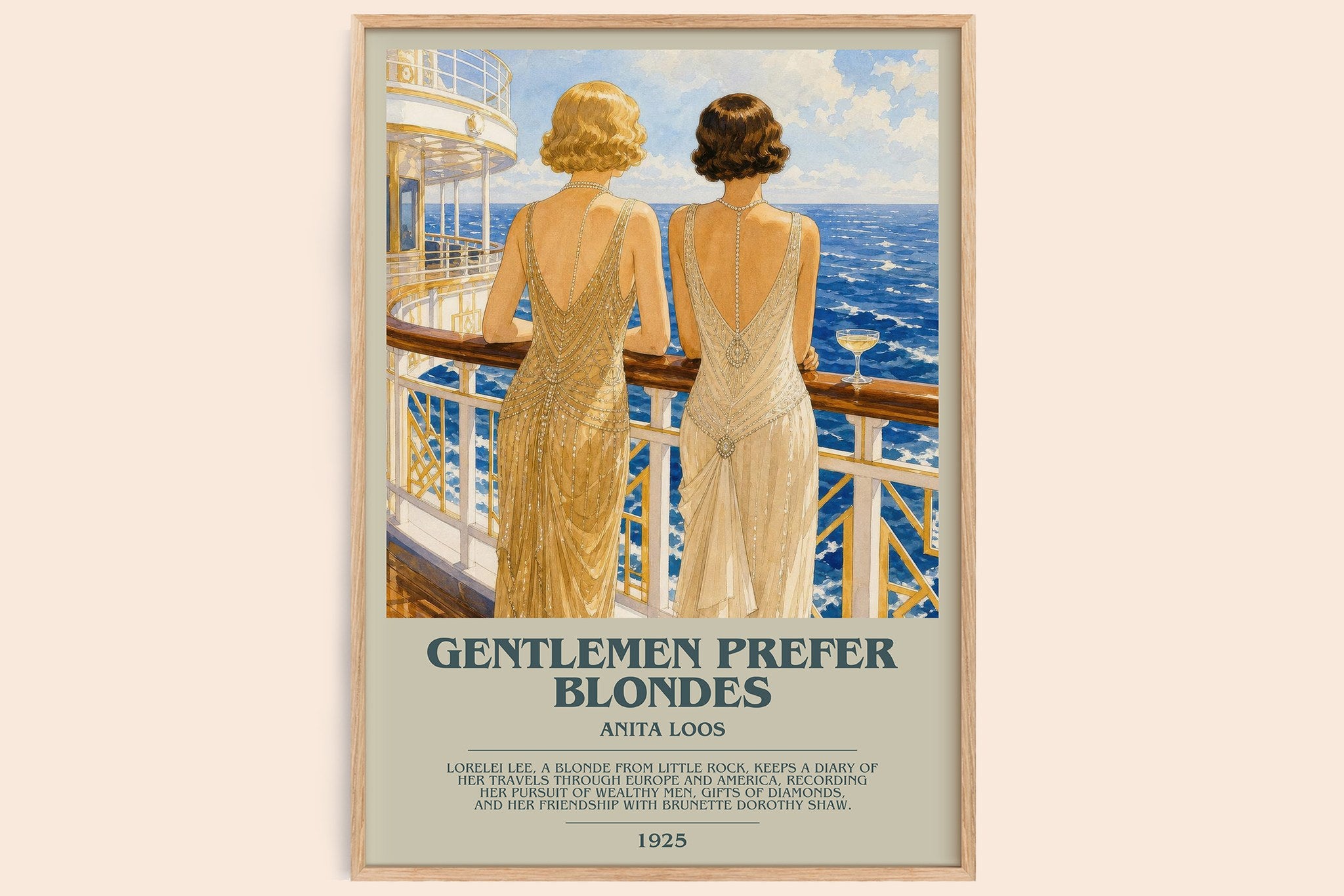 Gentlemen Prefer Blondes Bookish Wall Art by Anita Loos