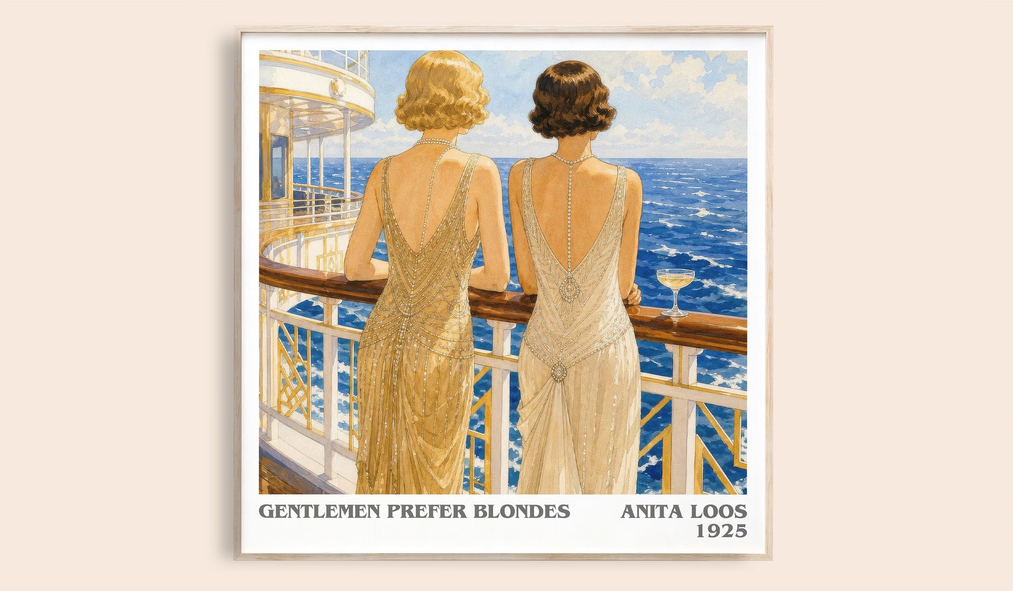 Gentlemen Prefer Blondes Literary Art Print by Anita Loos