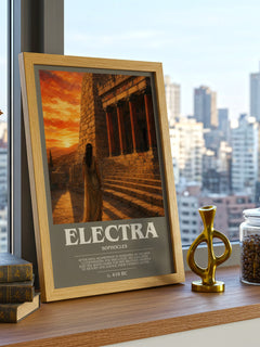 Electra bookish poster colour and style options – Sophocles book art