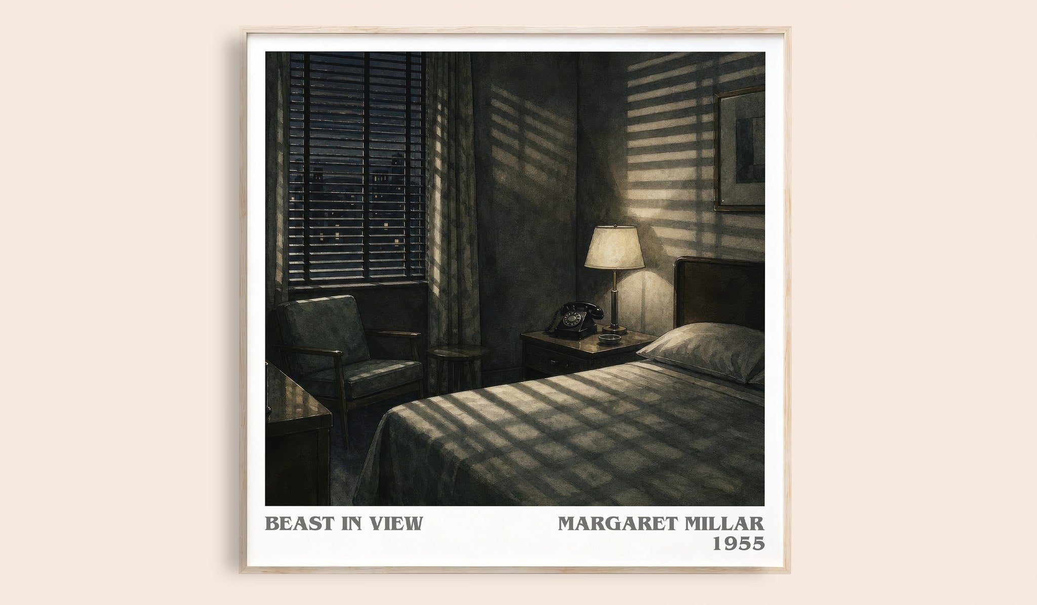 Beast In View Literary Art Print by Margaret Millar