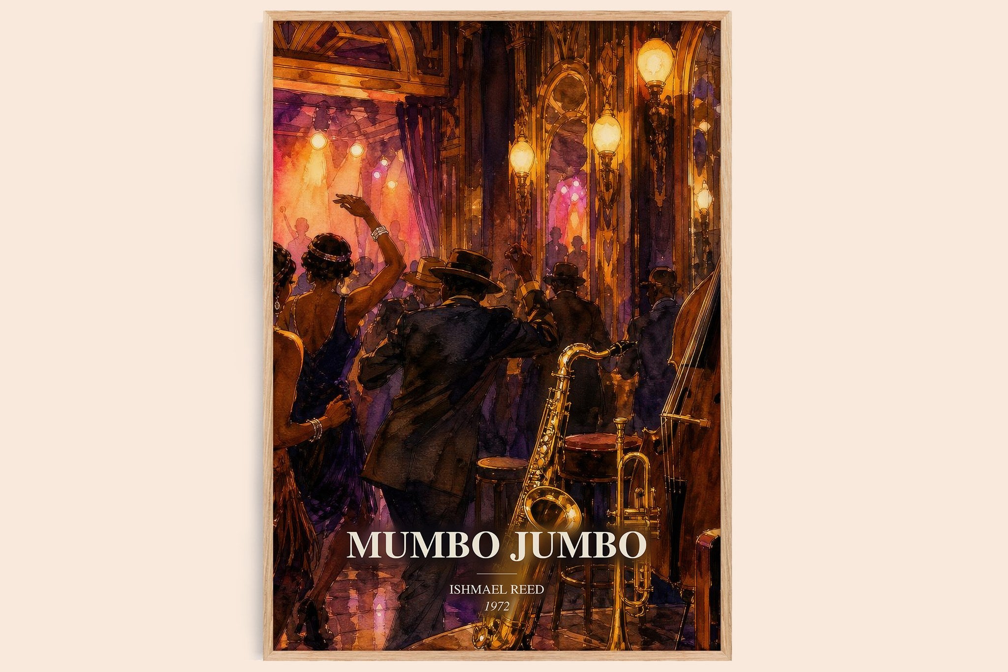Mumbo Jumbo Book Watercolour Illustration by Ishmael Reed