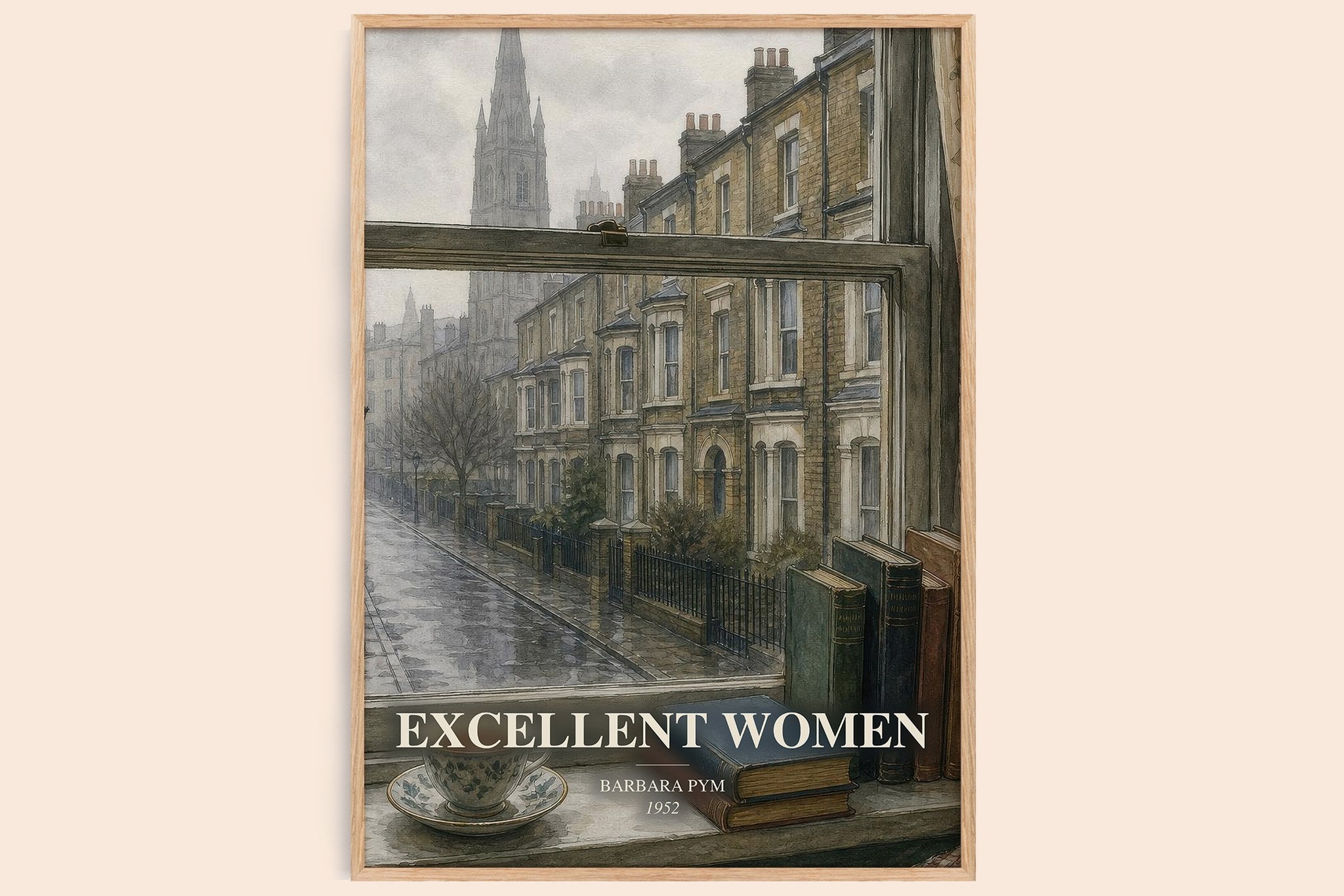 Excellent Women Book Watercolour Illustration by Barbara Pym