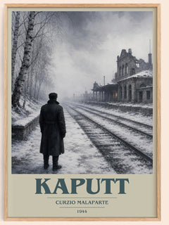 Kaputt book cover book poster by Curzio Malaparte – framed literary art print