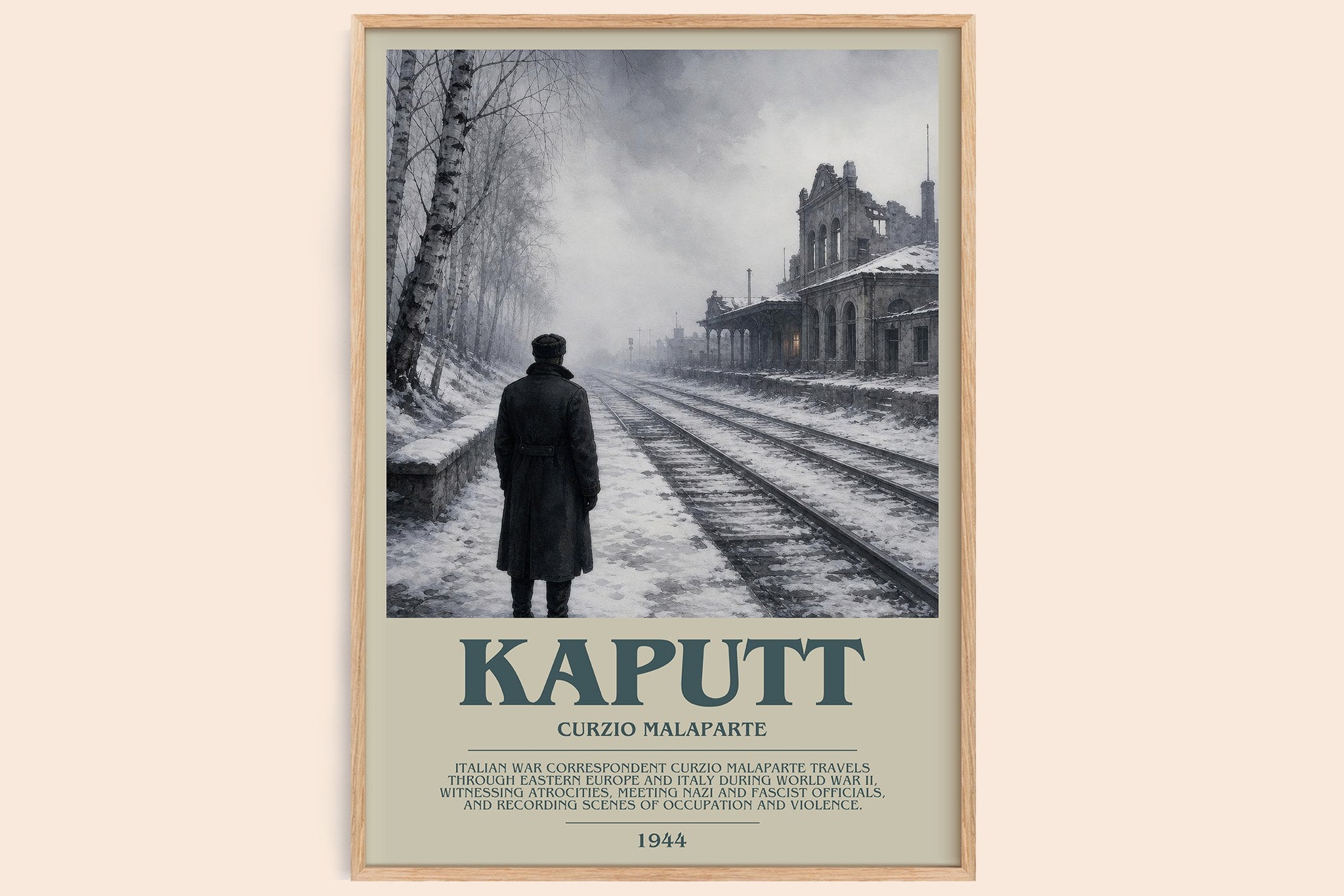 Kaputt Bookish Wall Art by Curzio Malaparte