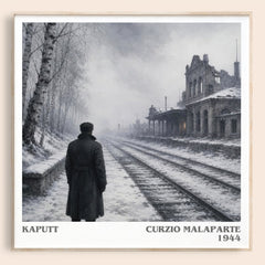 Kaputt literary book poster by Curzio Malaparte – framed literary art print