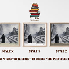 Kaputt literary print in frame leaning in hallway – memoir wall art