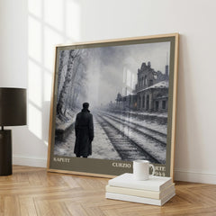 Kaputt literary print framed by window – literary home decor