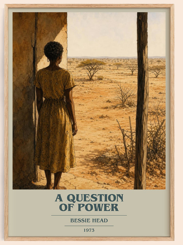 A Question of Power book cover book poster by Bessie Head – framed literary art print