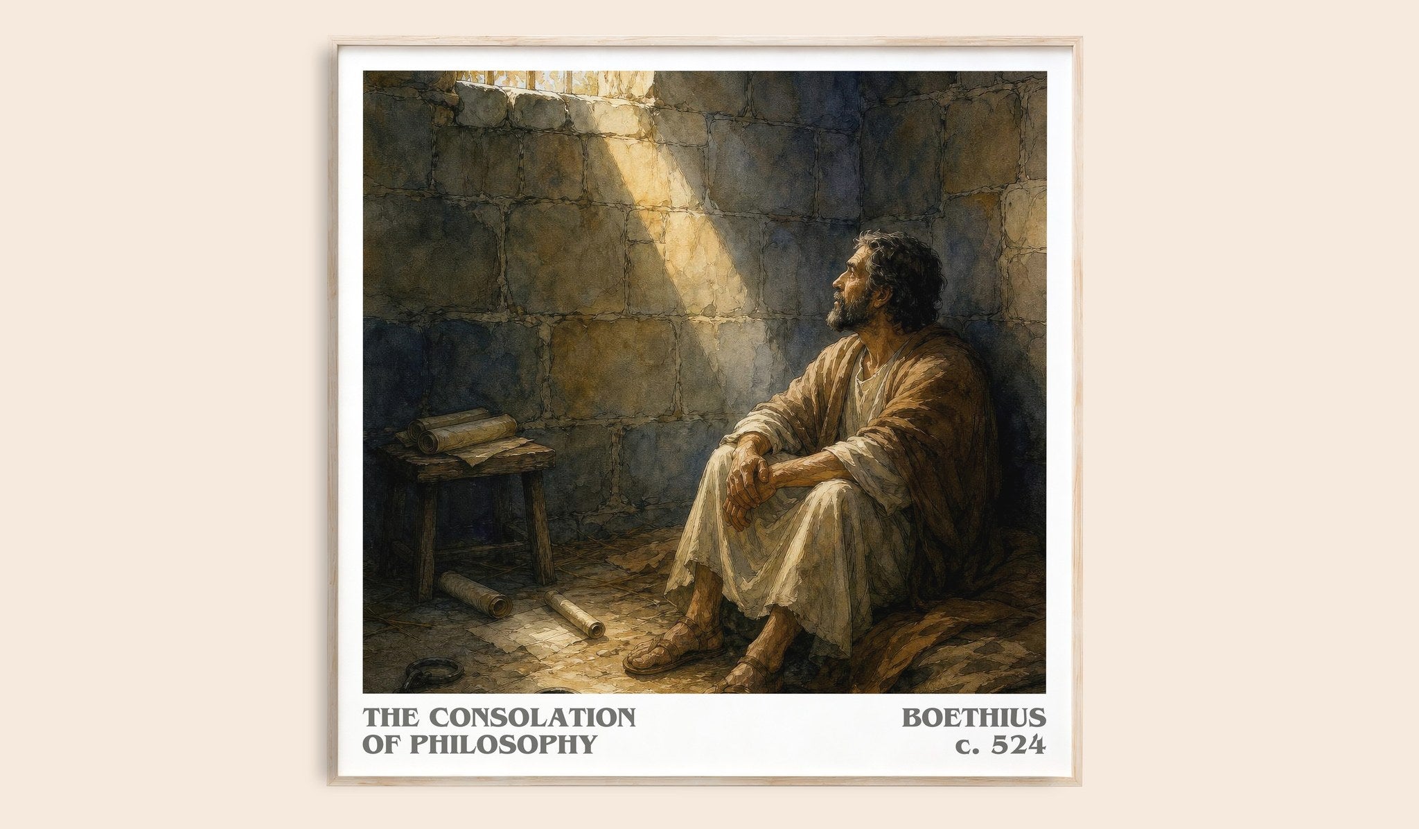 The Consolation of Philosophy Literary Art Print by Boethius