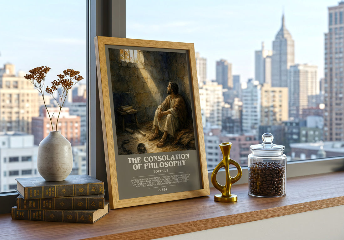 The Consolation of Philosophy bookish poster colour and style options – Boethius book art