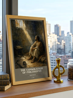 The Consolation of Philosophy book cover poster colour and style options – Boethius book art