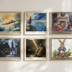 The Consolation of Philosophy literary print in frame leaning in hallway – philosophy wall art