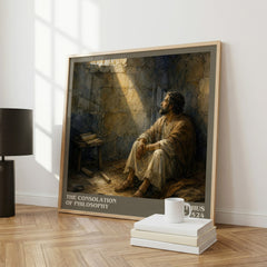 The Consolation of Philosophy literary art print colour and style options – Boethius book art