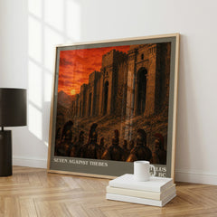 Seven Against Thebes literary art print colour and style options – Aeschylus book art