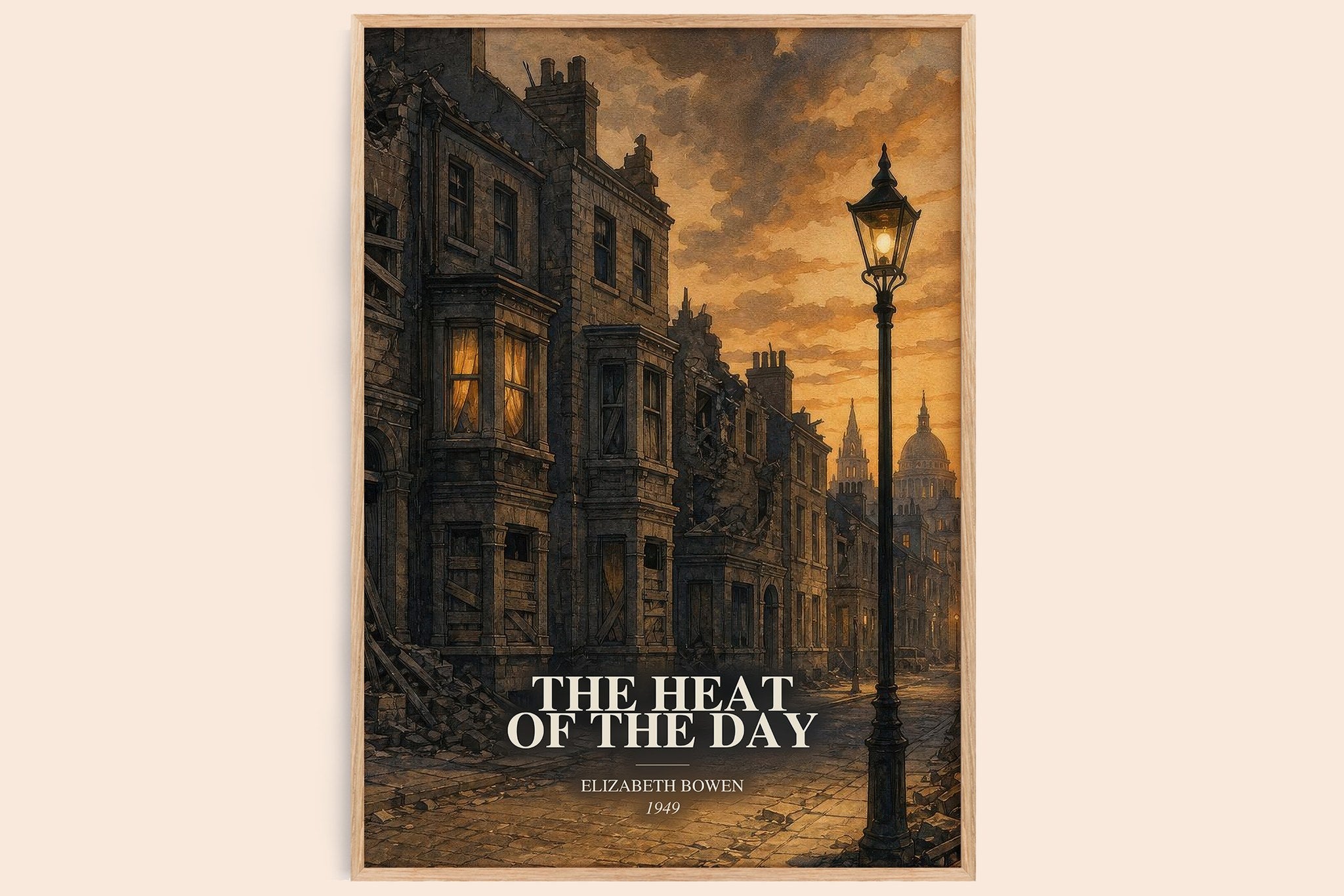 The Heat of the Day Book Watercolour Illustration by Elizabeth Bowen