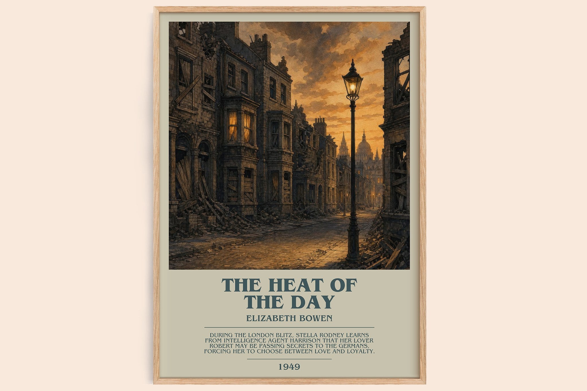 The Heat of the Day Bookish Wall Art by Elizabeth Bowen