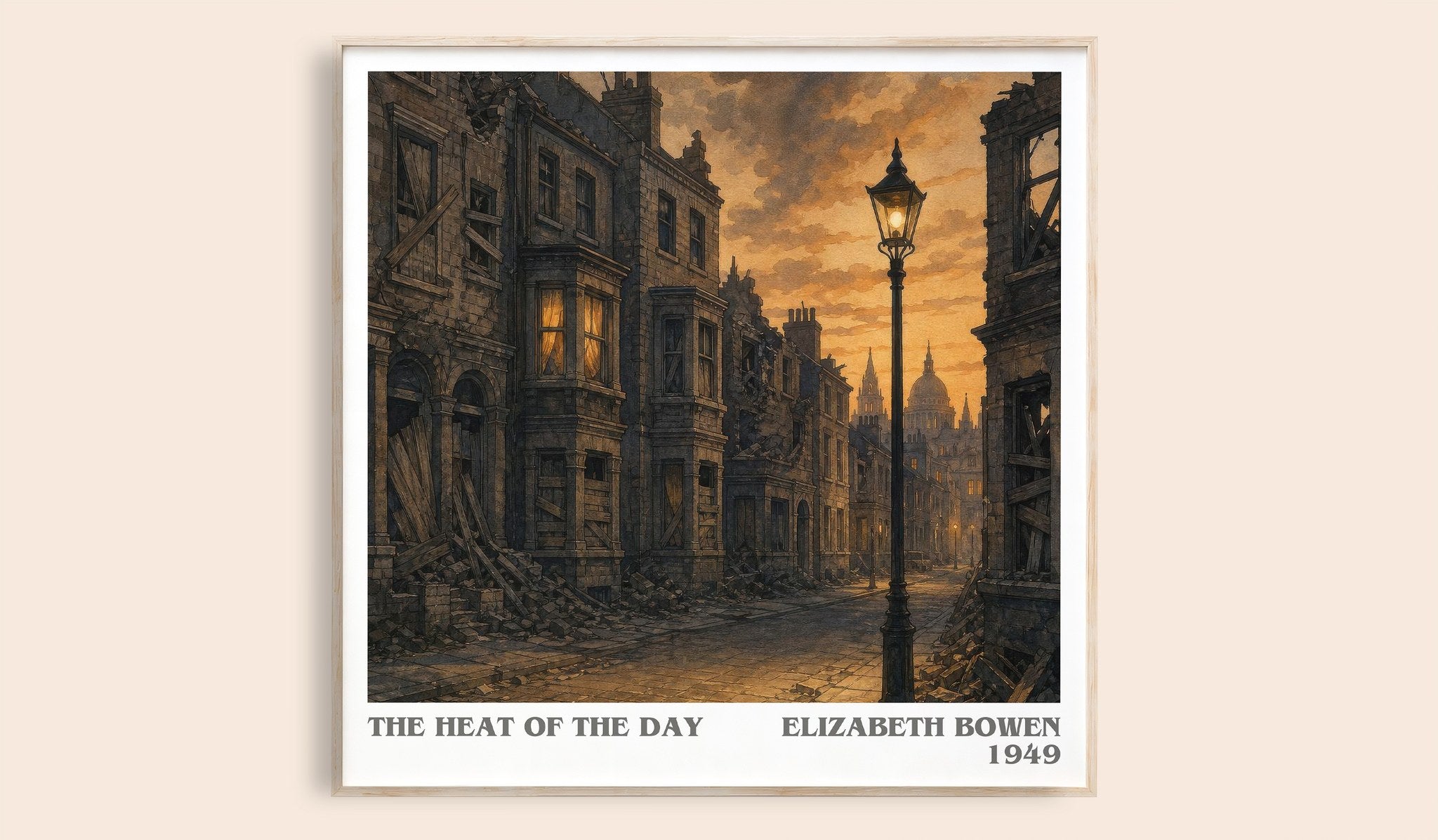 The Heat of the Day Literary Art Print by Elizabeth Bowen