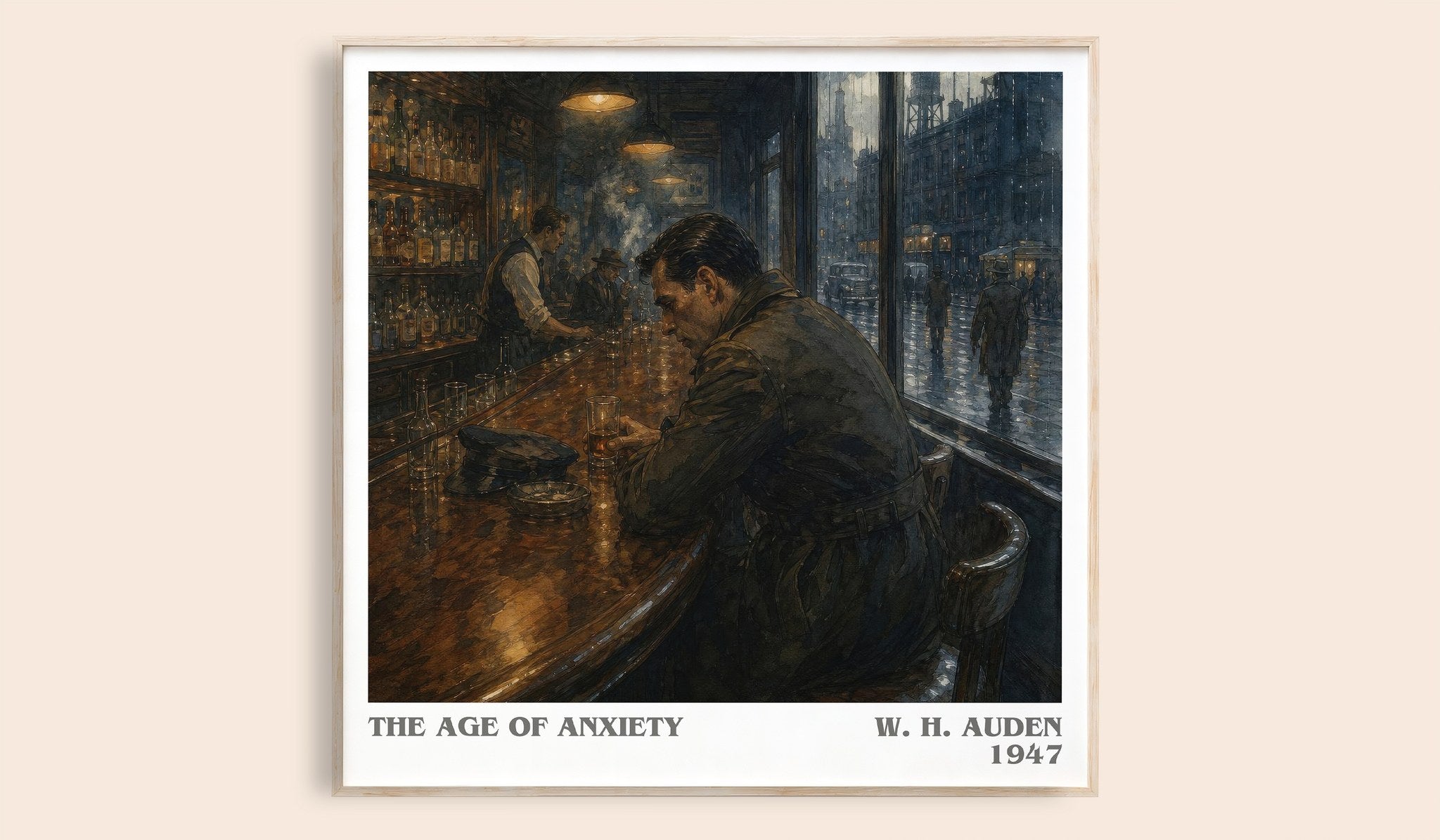 The Age of Anxiety Literary Art Print by W. H. Auden