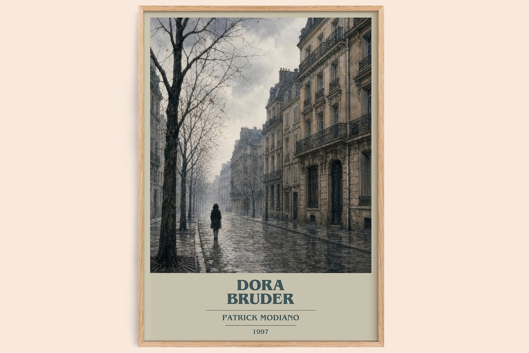 Dora Bruder Book Cover Poster by Patrick Modiano