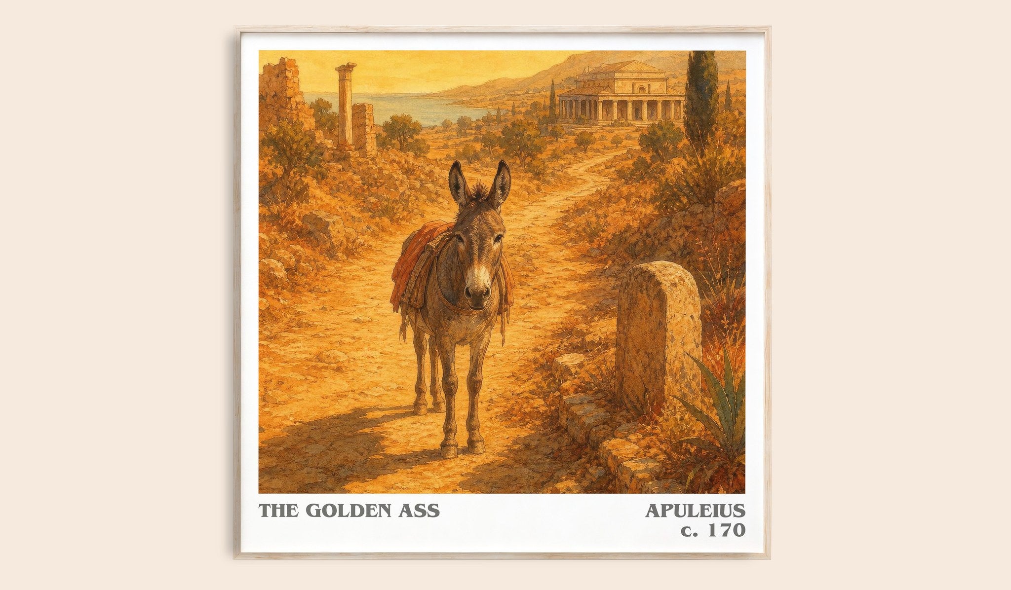 The Golden Ass Literary Art Print by Apuleius