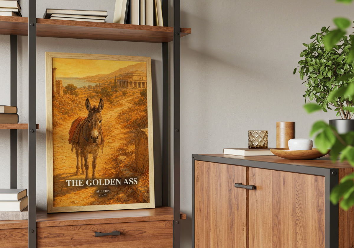 The Golden Ass book watercolour illustration paper finish options – matte satin gloss