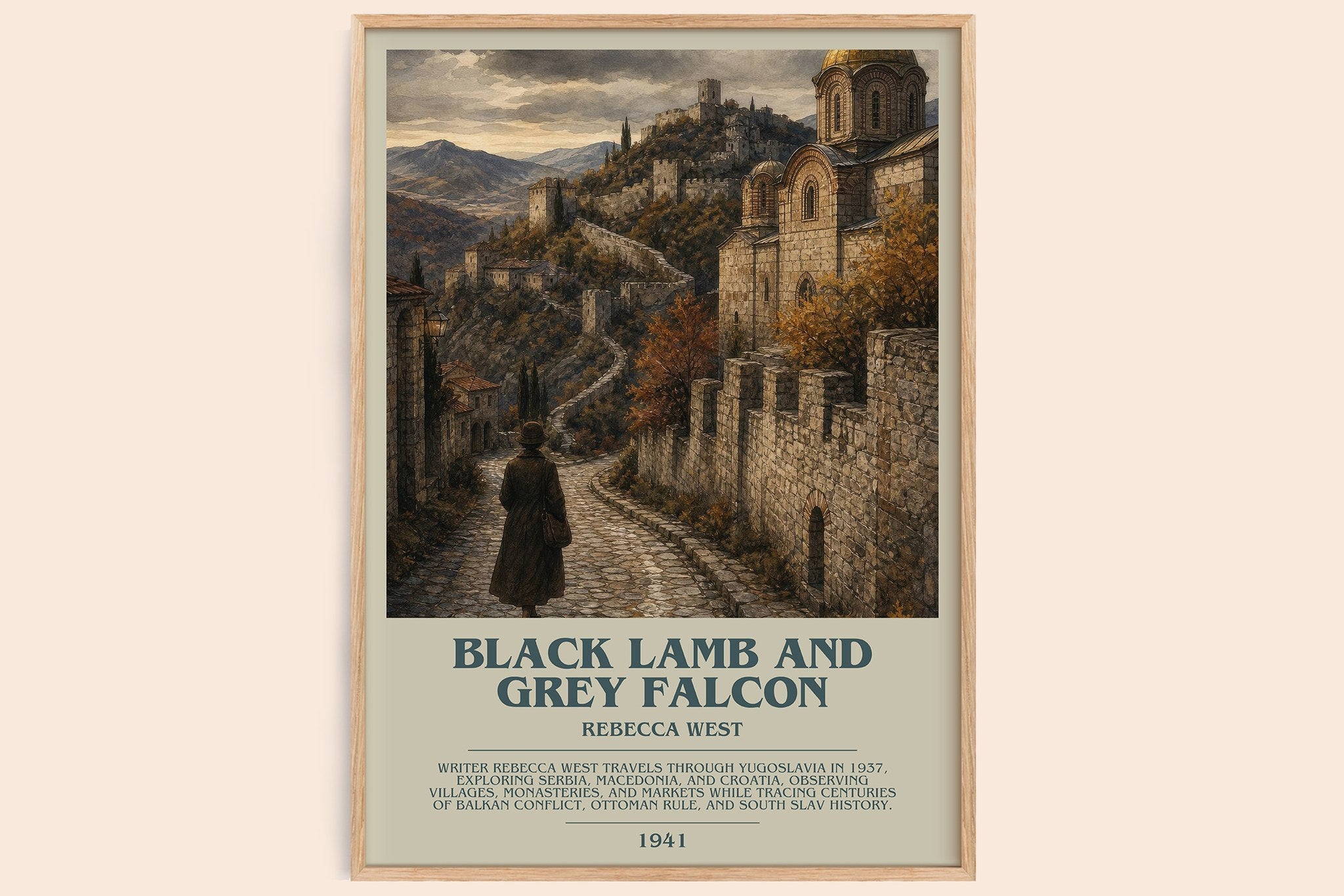 Black Lamb and Grey Falcon Bookish Wall Art by Rebecca West