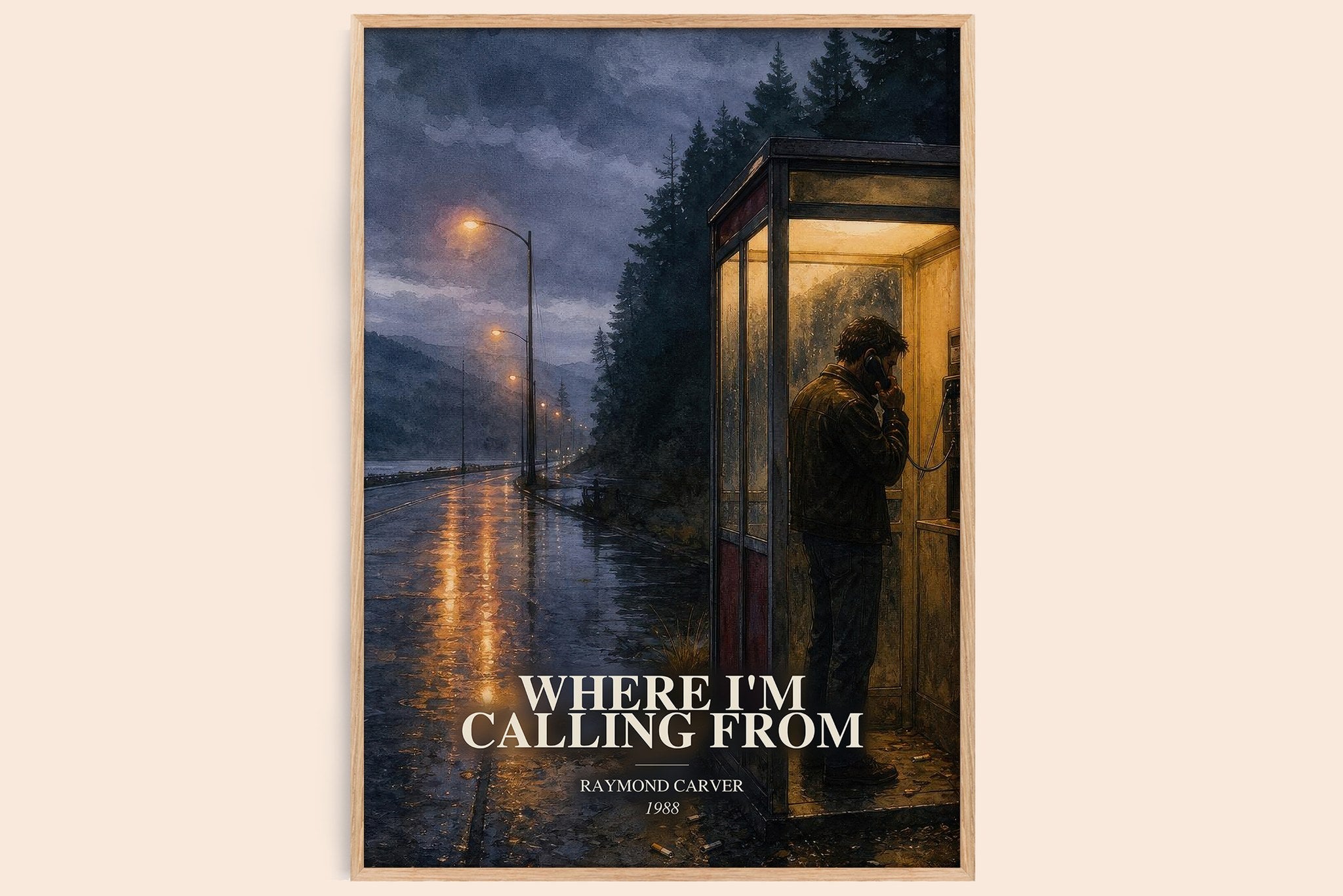 Where I'm Calling From Book Watercolour Illustration by Raymond Carver