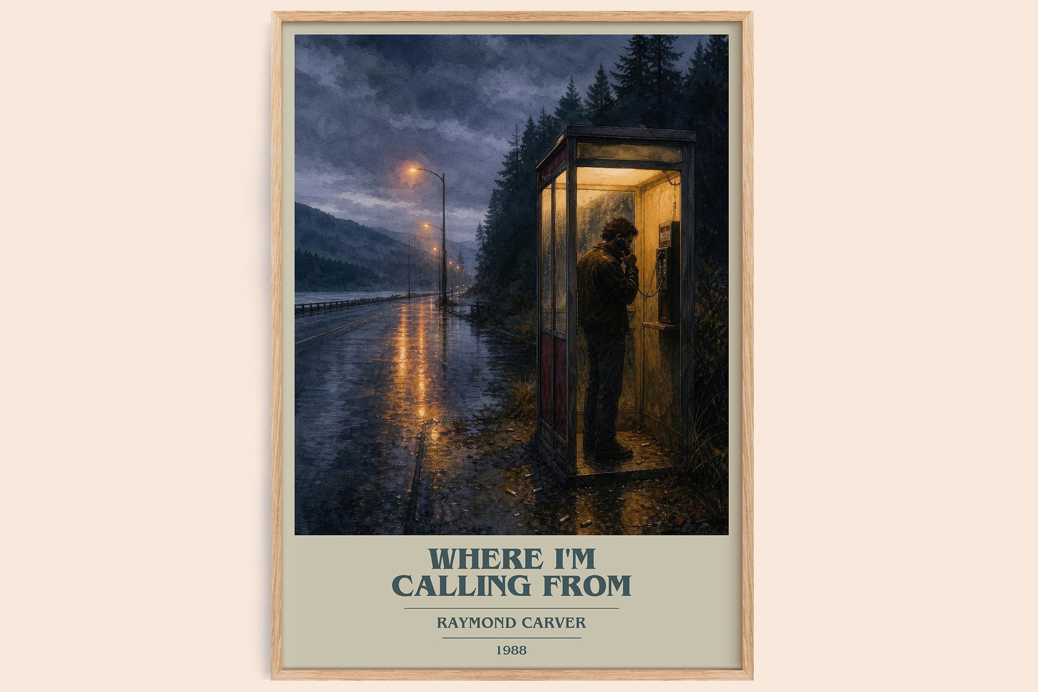 Where I'm Calling From Book Cover Poster by Raymond Carver