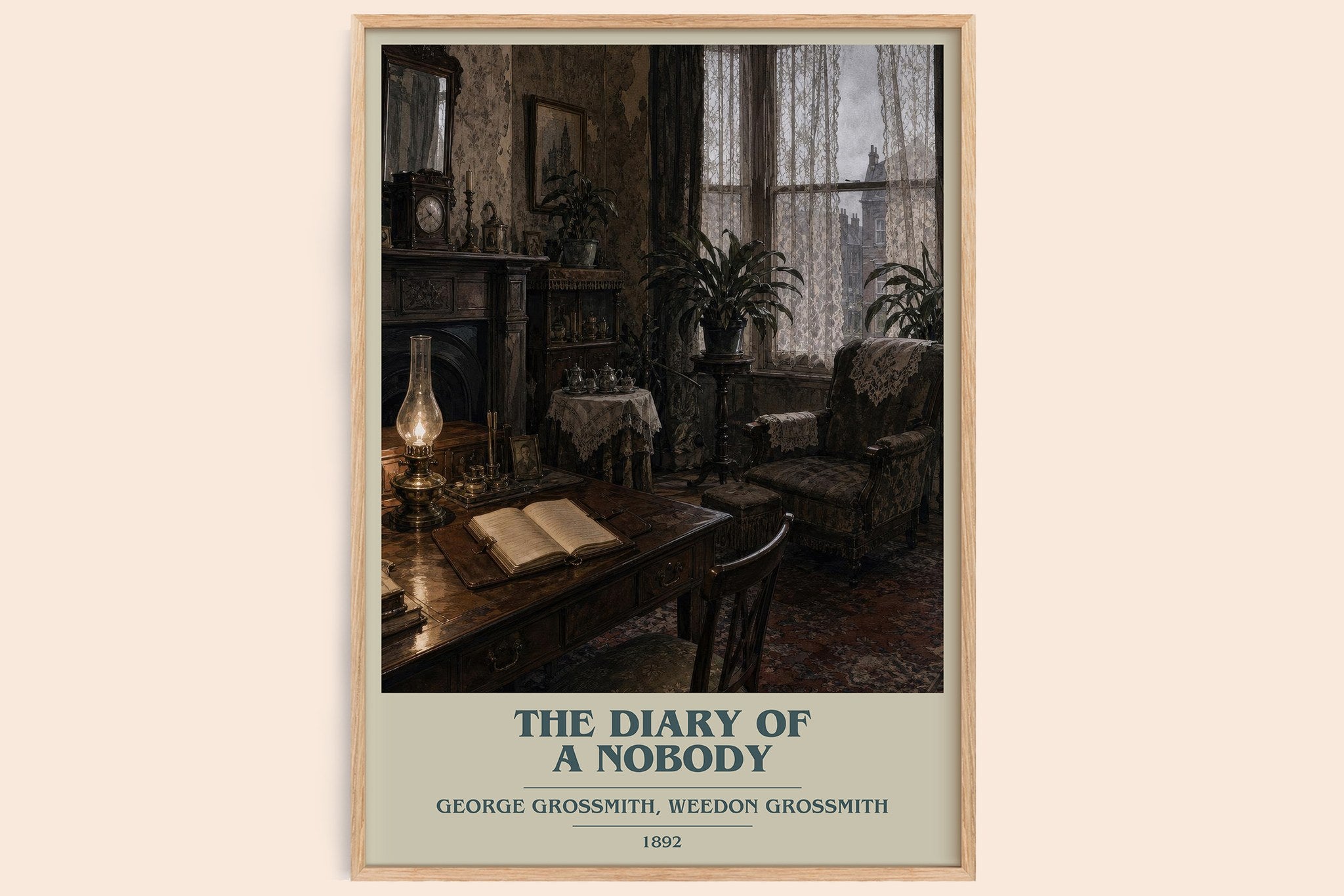 Diary of a Nobody Book Cover Poster by G. Grossmith