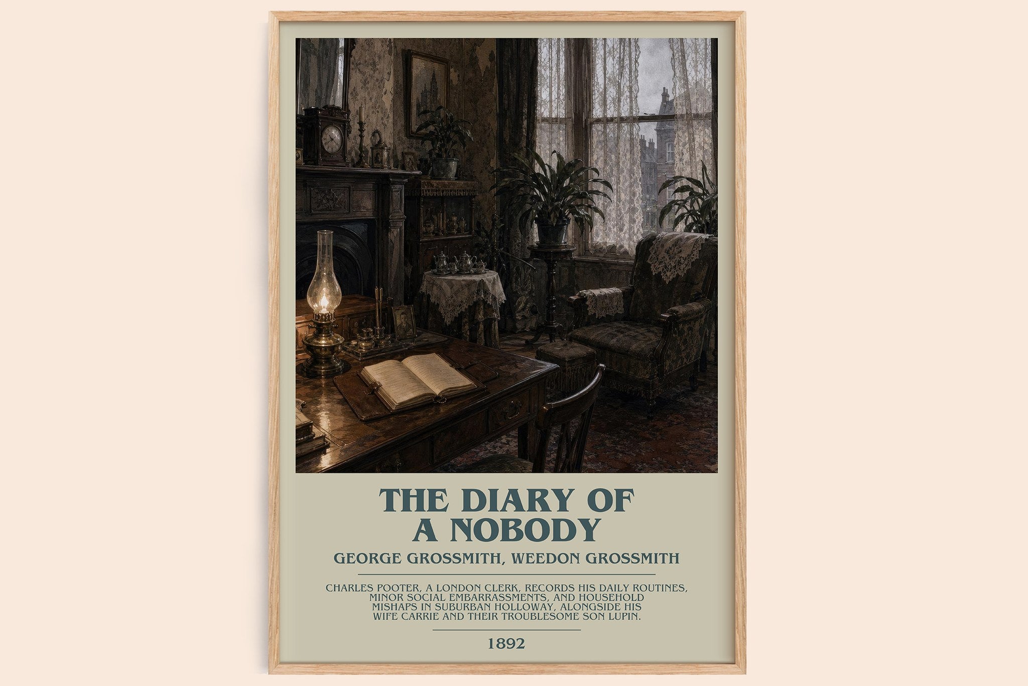 Diary of a Nobody Bookish Wall Art by G. Grossmith