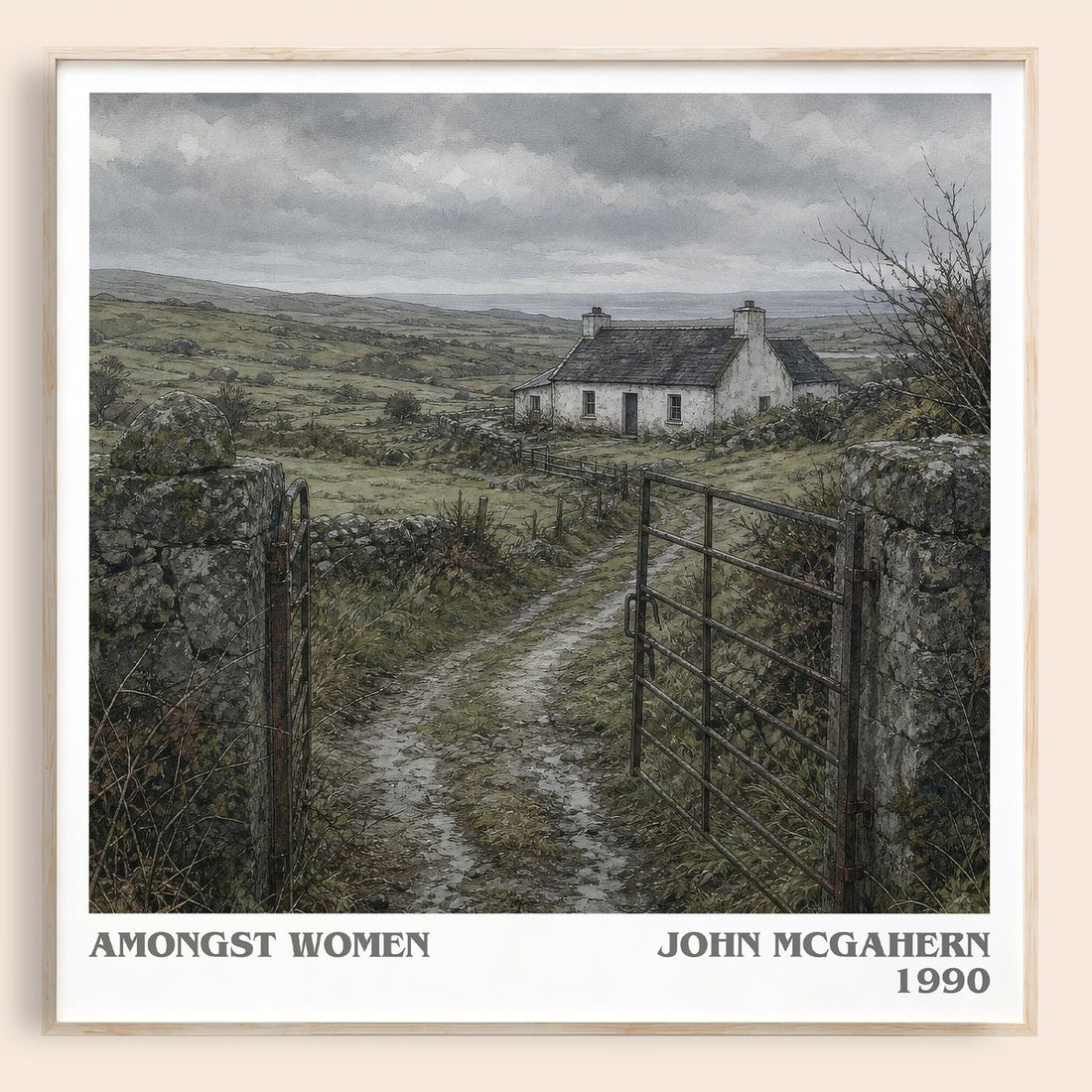 Amongst Women literary book poster by John McGahern – framed literary art print