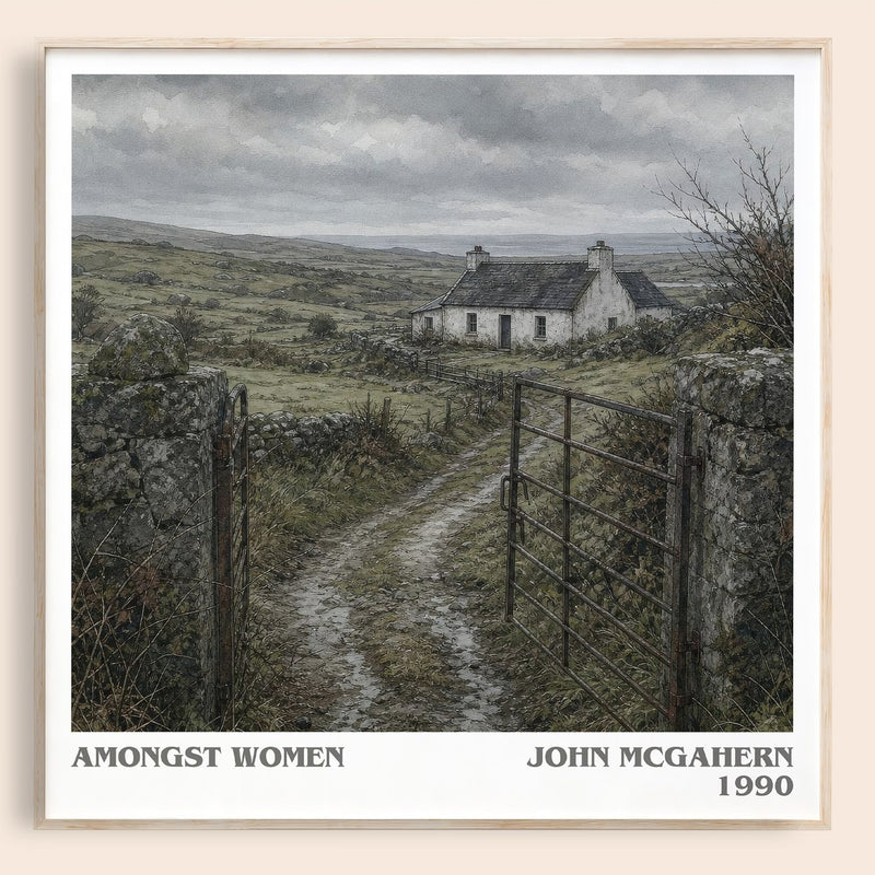 Amongst Women literary book poster by John McGahern – framed literary art print