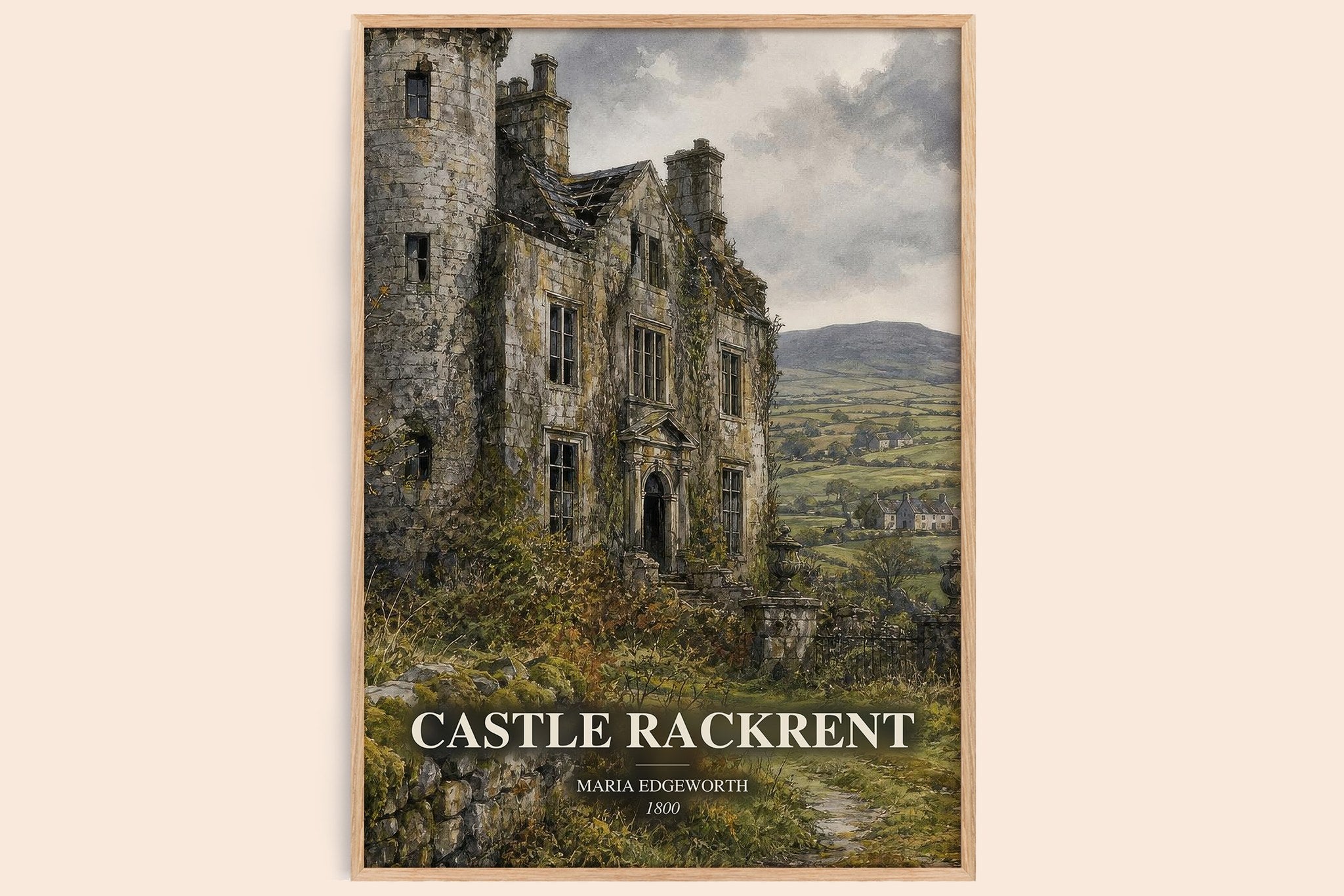 Castle Rackrent Book Watercolour Illustration by Maria Edgeworth