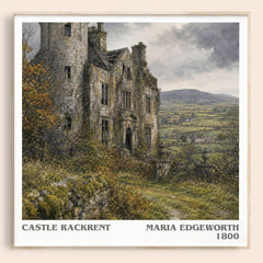 Castle Rackrent literary book poster by Maria Edgeworth – framed literary art print