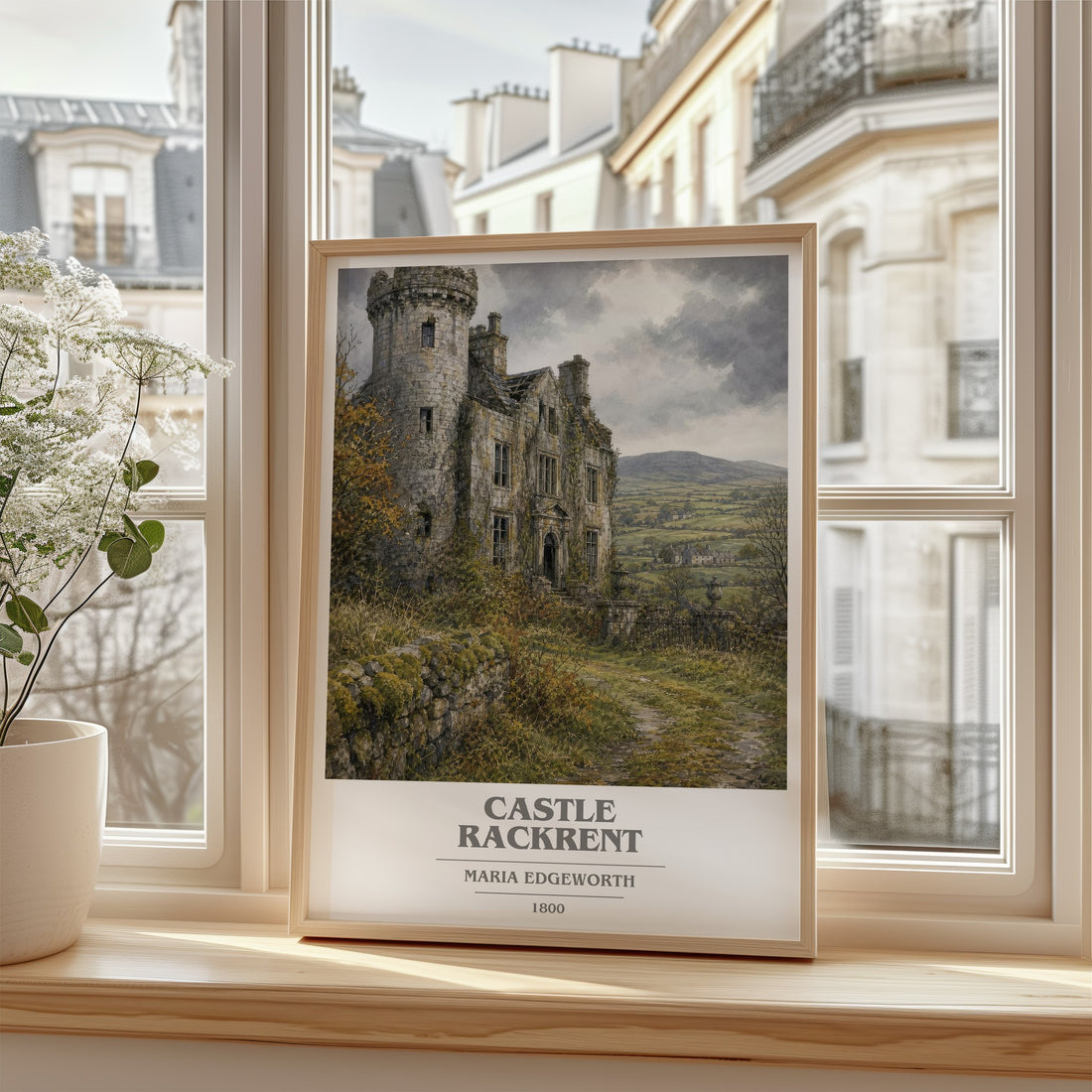 Castle Rackrent book cover poster colour and style options – Maria Edgeworth book art