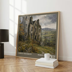 Castle Rackrent literary print framed by window – literary home decor