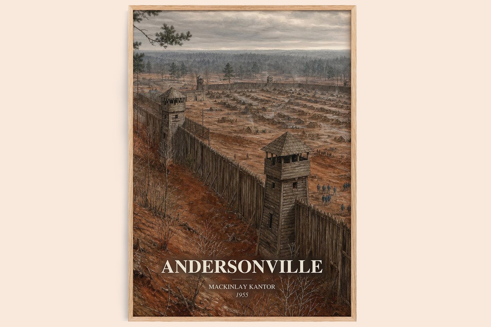 Andersonville Book Watercolour Illustration by MacKinlay Kantor