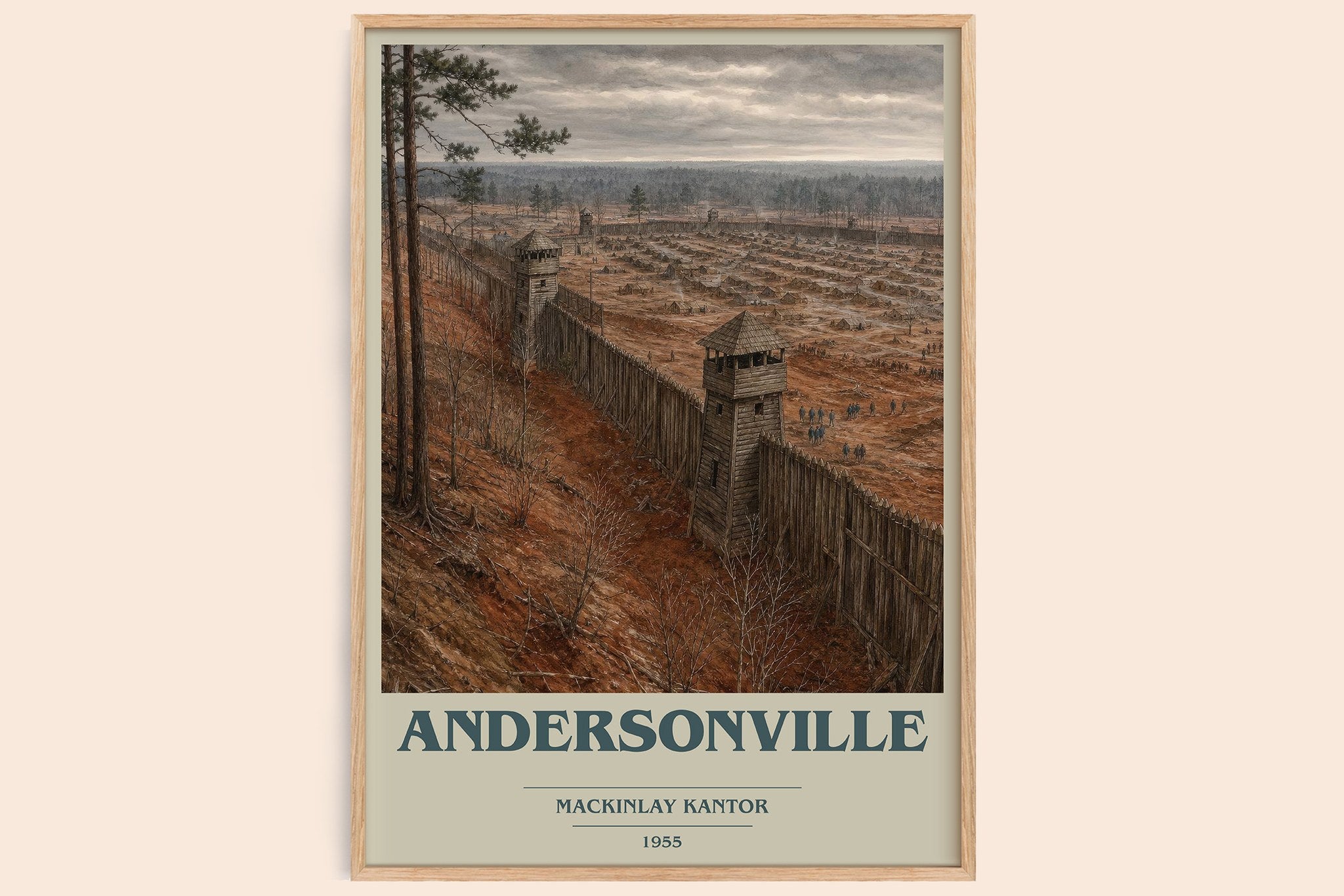 Andersonville Book Cover Poster by MacKinlay Kantor